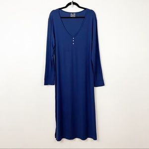 RECLINER Long Henley Nightgown Size XL